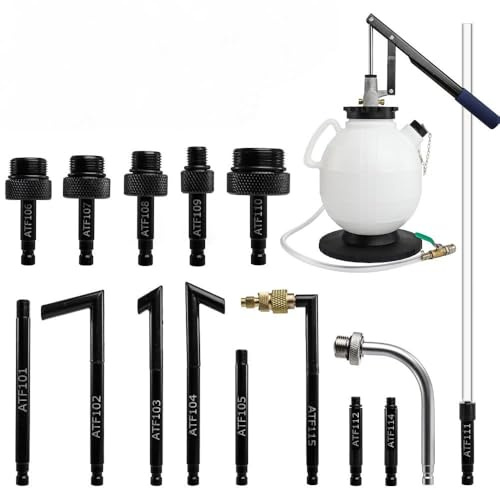 Trintion Station de Remplissage pour Huile de Transmission (7,5L) - Matériel de graissage de Pont - Pompe à Huile Multifonction - Système d'extraction pour boîte de Vitesses