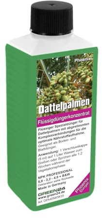 GREEN24 Dattelpalmen-Dünger – 250ml Spezialdünger für Phoenix | Fördert kräftige Wedel & sattes Grün | Ideal für alle Dattelpalmen-Arten
