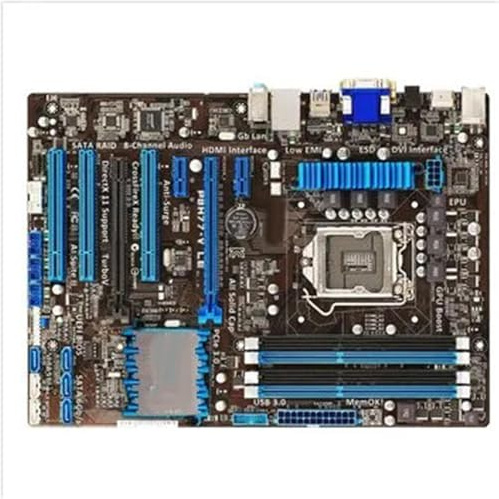 Cartes mères Fit for ASUS P8H77-V Le Carte mère de Bureau H77 Socket 1155 USB3.0 DDR3 32 Go ATX