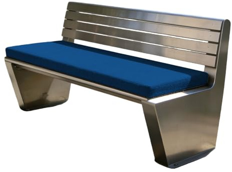 GUOLIXIA Bankauflage Sitzkissen 40 x 90 cm Unterseite Antirutsch Sitzkissen Sitzauflage Waschbar Abnehmbar für Gängige Bänke Und Bierzeltgarnituren, Blau