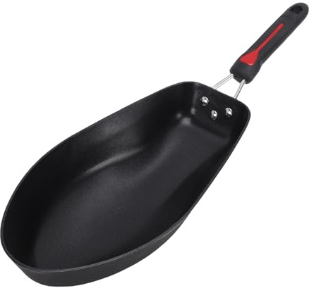 FILFEEL Sartén con Forma de 3D – Sartén Antiadherente de Acero Inoxidable para Cocinar Pescado Entero, Distribución Uniforme del Calor, para Dorar con Aceite, Compatible con Inducción, Incluye