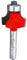 Freud Radius Rounding Over Bit with Perma-Shield Coating and Quadra-Cut Design for Flawless Finish - 2 Cutters, 1/4 Shank Dia., 3/16 Radius, 2-3/16 Length - 34-108