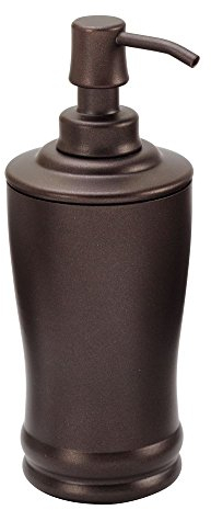 InterDesign The Olivia Collection Seifenspenderpumpe aus Metall, Schaumstoff, Bronze, 1 Count (Pack of 1)
