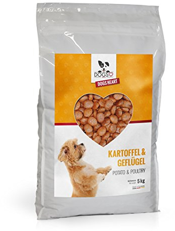 DOGS-HEART Geflügel & Kartoffel (5kg) Getreidefreies Hundefutter mit hohem Fleischanteil, Glutenfrei