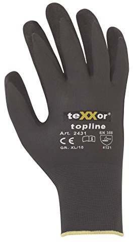 2er Pack Texxor topline 2431 Nitril beschichteter Arbeitshandschuh für Präzisions,- Fein- und allgemeine Montagearbeiten, Größe:11 (XXL)