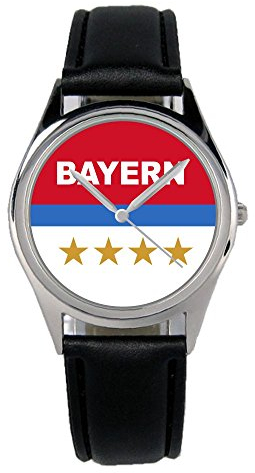 KIESENBERG Bayern Geschenk Artikel Idee Fan Uhr B-2810
