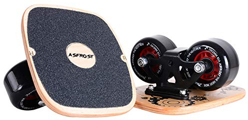 zodae Portable, Road Drift Skates Teller mit Cool Ahorn Deck Anti-Rutsch Board Split Skateboard mit PU Räder High-End Kugellager, Single Pattern, Small