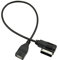 Cable Adaptador de Interfaz de Música USB AMI MMI, Haofy Cable de Conexión MP3, Adaptador de Cable de Audio Compatible con A3 A6, para Unidades Flash USB, Lápices de Memoria USB