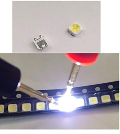 10X LED 3228 PER STRISCE BARRA STRIP TELEVISORE RETROILLUMINAZIONE TV 3v 1.5W ricambio