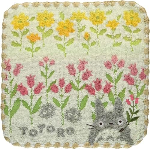 Marushin Mini-Handtuch, Baumwolle, 25 × 25 cm, Studio Ghibli My Neighbor Totoro, bestickt, aus Japan