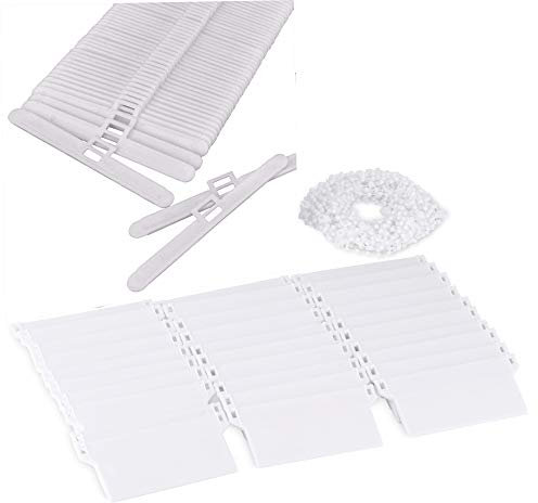 First blinds Vertical Blind Accessories 89mm (3.5 inches) - 25Pcs Vertical Blind Top Hangers,25Pcs Bottom Weights Slats,5M Bottom Chain