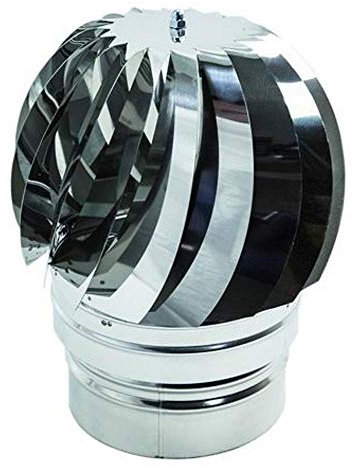 COMIGNOLO EOLICO INOX D.80 FEMMINA CON CUSCINETTO A BAGNO D'OLIO