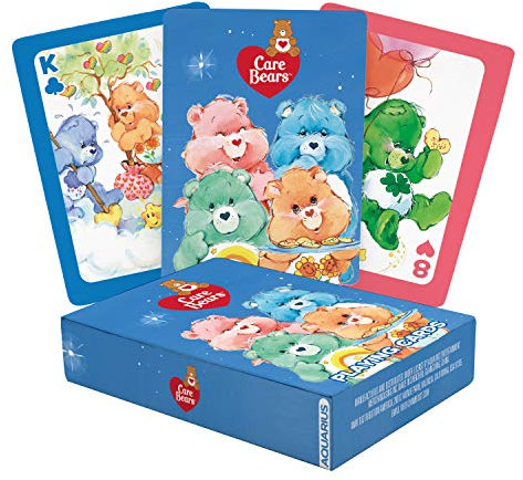 AQUARIUS Care Bears Playing Cards - Care Bears Themed Deck of Cards for Your Favorite Card Games - Officially Licensed Care Bears Merchandise & Collectibles - Poker Size with Linen Finish