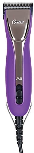 Oster Scherm. A6 slim, lila mit gummiertem Griff