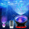 Ocean Wave Projector 8 Lighting Modes Skylight projector with 6 Sleep Aids, Remote Control LED Projection Lamp, Timing Function, Room Projector Suitable for Children, Bedroom, Living Room Decoration