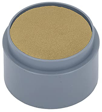Grimas Water-Make-Up, 15ml Wasserschminke, Farbe gold 702, professionelle Körperfarbe, schnelltrockend und sehr hautschonend, ideal fürs Kinderschminken, Karneval und Halloween, auf Wasserbasis