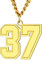 Supcare Personalisierter Schmuck Kundenspezifische Geschenke Nummer Halskette für Athleten Männer Jungen Anhänger Baseball Halsketten Edelstahl Zahlen Anhänger 00-99 Goldlette
