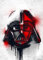 Displate Star Wars Metal Poster Magnetische Befestigung Offiziell Lizenziert Bilder Helmets Graffiti - Darth Vader Graffitti Helmet Poster Größe - 32x45cm
