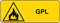 NEW CARTELLO SEGNALETICO UNI - PERICOLO GPL - Adesivo Resistente, Pannello in Forex, Pannello In Alluminio (ADESIVO 30X12 CM)