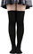 FGFD&OU Calzini da Ginocchio Coscia da Donna Sopra il Ginocchio Lunghi Termici Natalizie Stivali di Coscia Alta Retro per Lady e Ragazze (Una Paia-Nero)