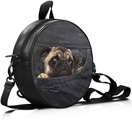 Binienty Kleine Umhängetaschen für Damen, Handy, Geldbörse, Kuriertasche, Schultertasche, Handtasche, Pocket Mops