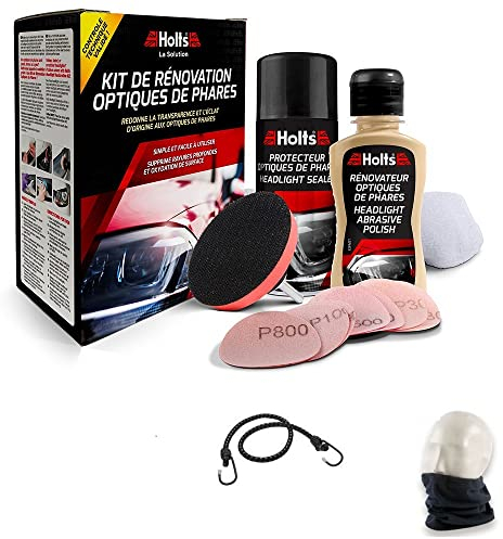 COMPATIBILE CON MAHINDRA KIT RINNOVA FANALI RIPRISTINA LA TRASPARENZA ORIGINALE DELL'OTTICA DEI FARI INGIALLITI, OPACHI E GRAFFIATI RIMUOVE GRAFFI PROFONDI E OSSIDAZIONI