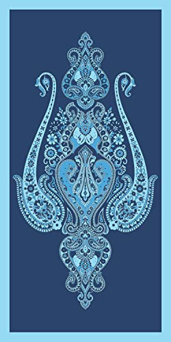 Bassetti RAGUSA Strandtuch aus 100% Baumwolle in der Farbe Blau B1, Maße: 90x180 cm - 9322115