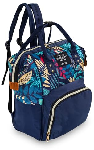 Totsy Baby Wickelrucksack Wickeltasche Rucksack 40x24x18 cm - Kinderwagen Diaper Bag Babytasche unterwegs Marineblau