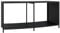 vidaXL Outdoor Regal 2 STK., Whirlpool Regal mit viel Stauraum, Whirlpool Ablage mit Stahlrahmen, Whirlpool Zubehör Whirlpoolbedarf, Schwarz Poly Rattan