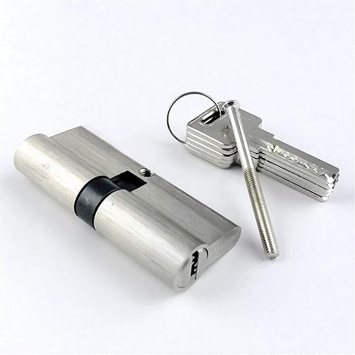 Cylinder Lock,Door Barrel Lock,55 60 70 80 90 100 110 120mm Cylinder Living Room Lock Handle Customized Brass Key Door Barrel Lock (Color : Sly 90(45 45 (Color : Sly 120(60 60))