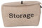 MAGICLULU 1pc Jute Storage Box Multi-purpose Folding Underwear Organizer for Wardrobe Cotton Linen Container for Socks and Lingerie Lightweight Space-saving Design