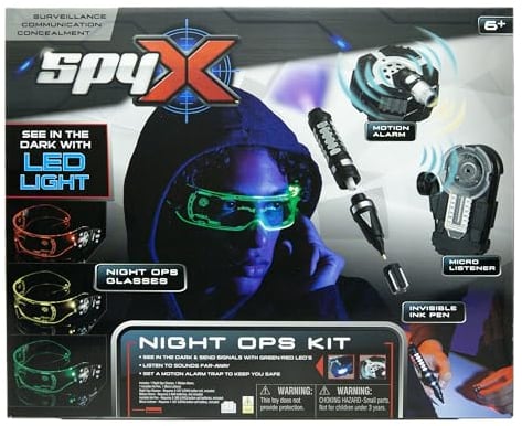 SpyX- Équipement Espion, 10543S, Vert, Jaune, Rouge, Moyen