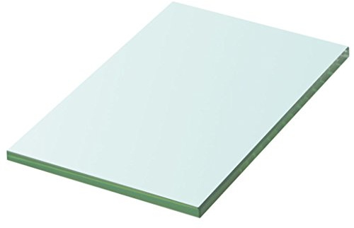 Ailgely Glasboden Glasscheibe Glasplatte, Glasregal Glasablage Wandregal Glas Bad-Regal Glas Badezimmer Regal Badablage Ablageregal für Glasregal Transparent 20 x 12 cm
