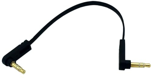 innov8 3.5mm 1/8 TRS Male to TRS Male Stereo Jack Audio Flat Cable (0.15m)