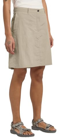 Jack Wolfskin Tihama Skort W Jupe-Short, Stone, 42 Femmes