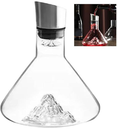 Carafe à décanter avec Iceberg - 1500 ml - Carafe à vin rouge avec aérateur - Carafe à vin rouge avec distributeur intégré - Iceberg