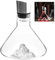 Generic Decanter per Vino Trasparente con Iceberg, 1500 ml, Aeratore, Caraffa per Vino Rosso