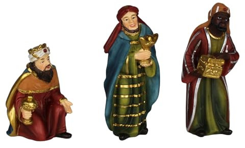 ZICOM Krippenfigurenset Hlg. DREI Könige Babylon orientalisch ca. 10cm Polyresin handbemalt