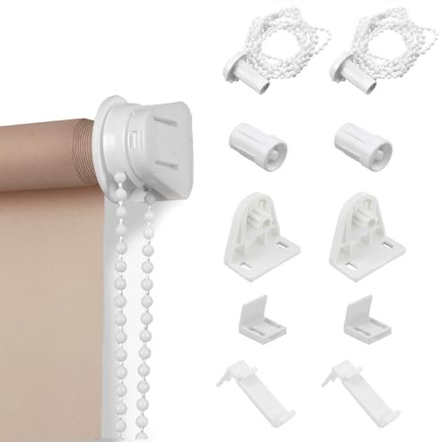 2 Set Klemmfix Halterung,Rollo Halterung Fenster,Rollo Klemmfix Ersatzteile,17mm Ohne Bohren Rollo Halterung,Ersatzteile Für Ersatzteile Rollo Für Verdunkelungsrollo Doppelrollo Fenster Seitenzugrollo