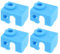 The Lord of the Tools 4 Stück 3D-Drucker-Heizblock Silikonsocken Abdeckung Silikon-Hotend-Socke Kompatibel mit Prusa MK3 MK3S MK3S Kompatibel mit E3D V6 PT100 Blau