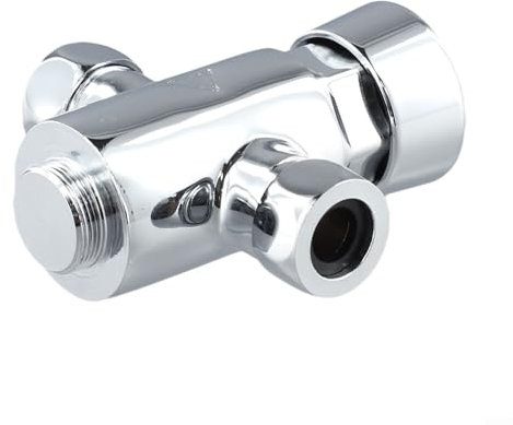 Zeroupshop Robinet de douche, robinet de douche à fermeture automatique, robinet de douche chromé minuté non concussif, robinet de douche à bouton-poussoir