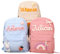 GELLEDI Personalisierter Cord-Rucksack mit Kindernamen, individuelle Umhängetasche, Reise, leicht, Laptop-Tagesrucksack für Uni (Rosa)