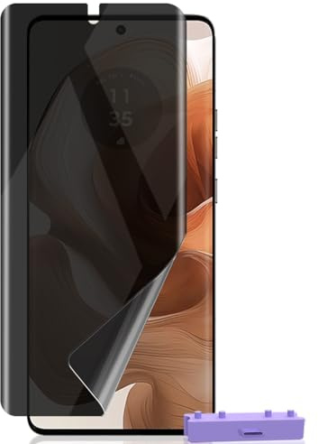 Zerrshoo Protector Pantalla para Motorola Moto Edge 50 Ultra Película de flexible Antiespia 1 Piezas, Protector [No es de Cristal], Anti-Arañazos Privacidad