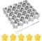 Tinoaly Star Cookie Cutter, 25 Cavity Stainless Steel Mini Star Shaped Cracker Emporte Piece Cutter for Baking Small Biscuit Metal Molds Perfect Kitchen Tools for DIY Biscuit Chocolate Fudge