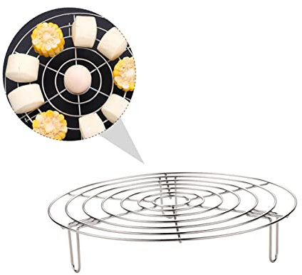 VALICLUD Soporte De Cocina Al Vapor De 24 Cm Rejilla Engrosada De Acero Inoxidable Antiburn Utensilio Multiusos Adecuado Para Cocción Saludable Accesorio De Cocina