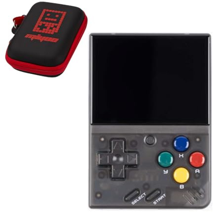 Retro Handheld Game Console, Mi Mini V4 Handheld Game Console with Storage Bag and IPS Cortex-A7 processor, Portable for Adults and Teens