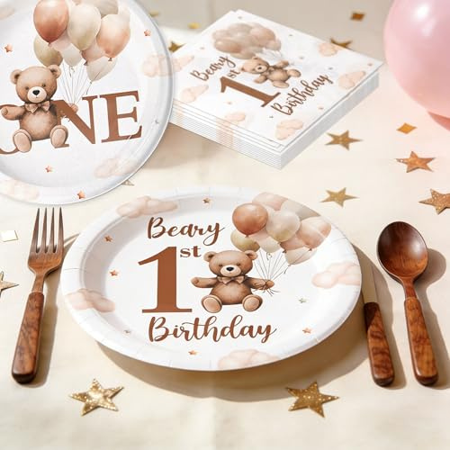 LaVenty bear décoration d anniversaire nounours déco anniversaire assiettes | bear décoration d anniversaire nounours déco anniversaire assiettes serviettes babyone