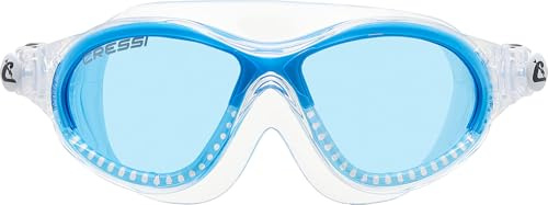 Cressi Cobra Kid Gafas de Piscina para Niños, Color Transparente/Azul Royal, Talla Única