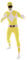 Morphsuit Costume Power Rangers Adulte, Power Rangers Costume Adulte Jaune, Déguisement Power Rangers Adulte Taille M
