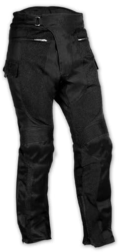 Moto pantalones Tela Malla Mesh perforado Cordura protectores Verano Hombre 32